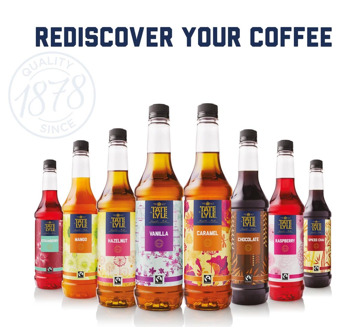 Beverage syrups pack photography
