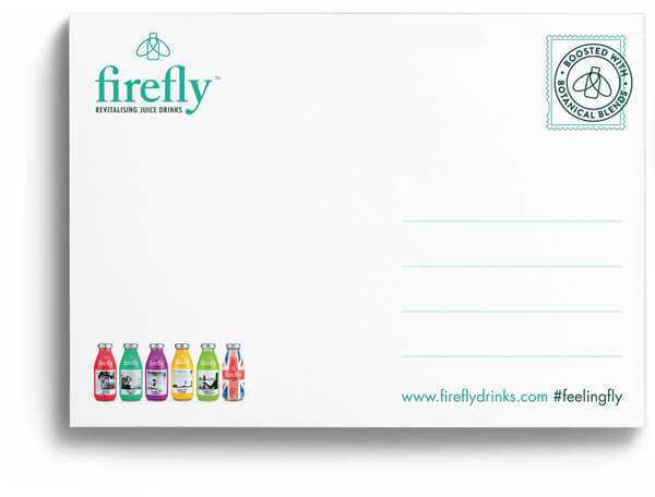 Postcard firefly design
