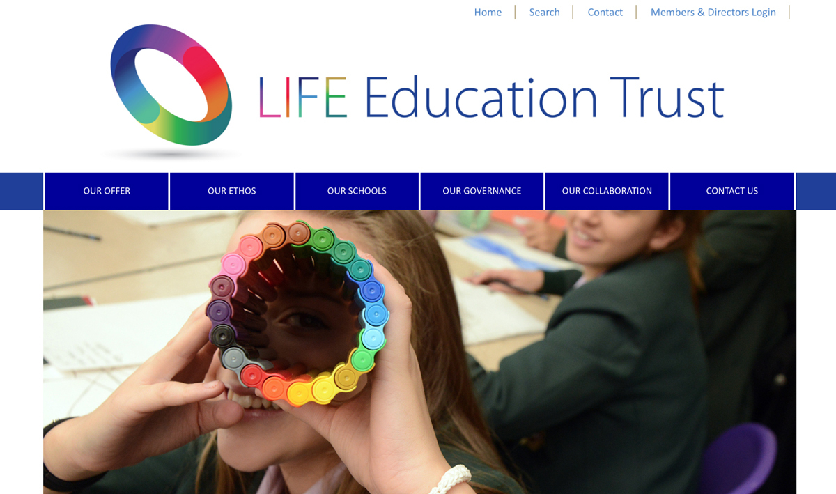 School academy website design