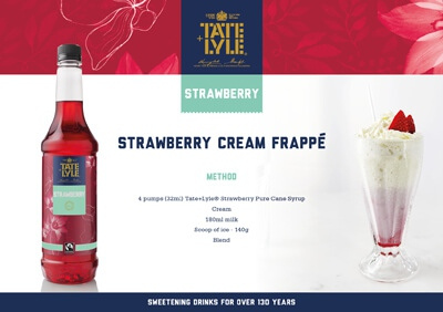 Tate and lyle recipe cards design strawberry