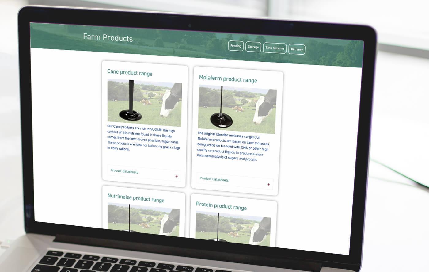 Unitedmolasses product data website 1